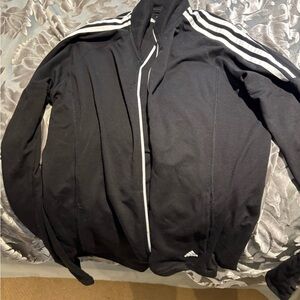 Adidas Black and White Track Jacket